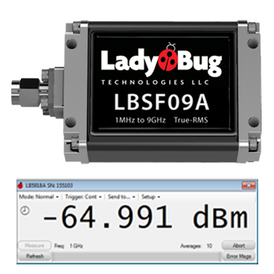 The LBSF09A 1 MHz to 9 GHz True RMS Power Sensor